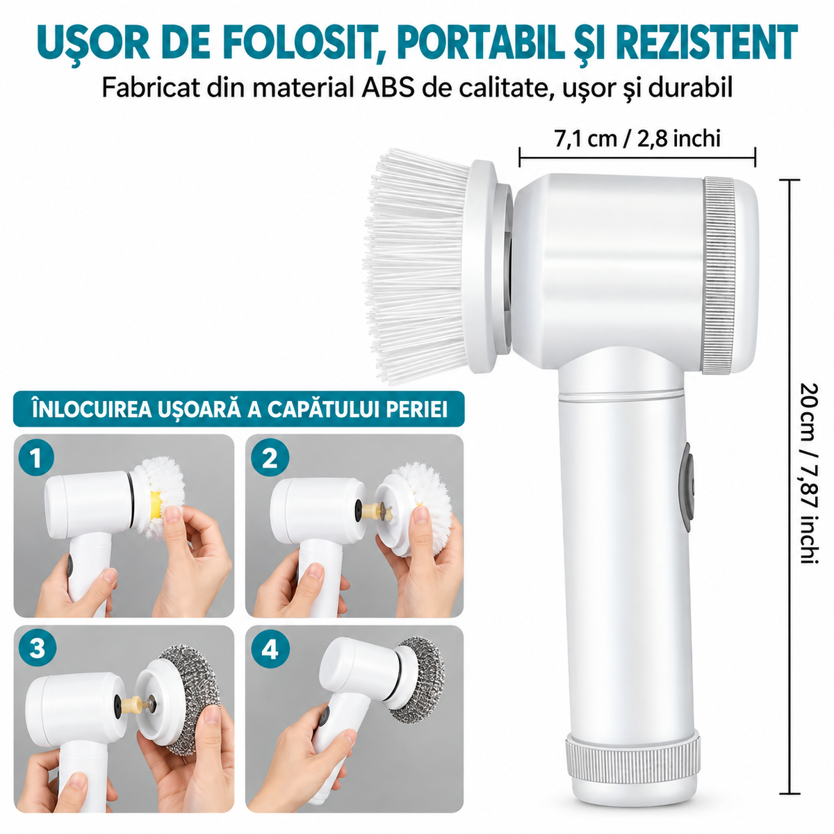Perie electrica rotativa